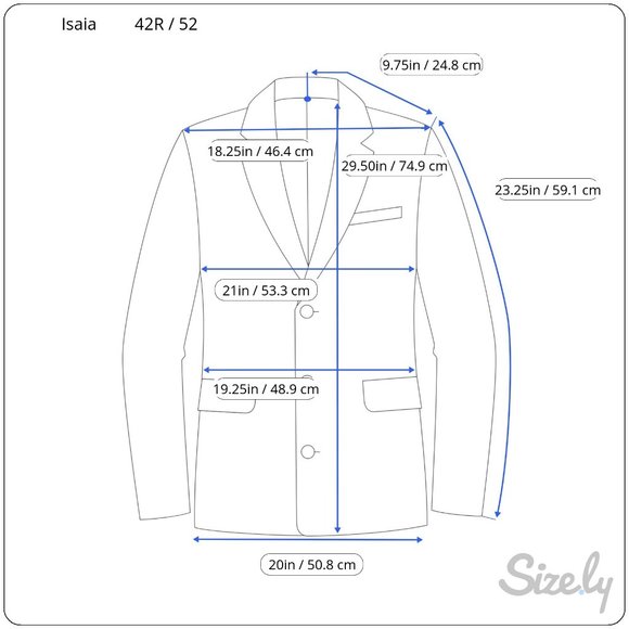Isaia Sport Jacket 42R (40R)/52 Cotton/Wool. Extra Slim Fit. Made in Italy. - Picture 10 of 10